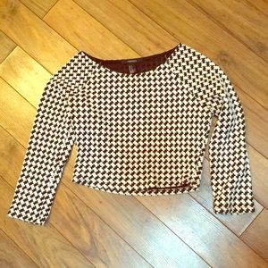 Houndstooth Crop Top